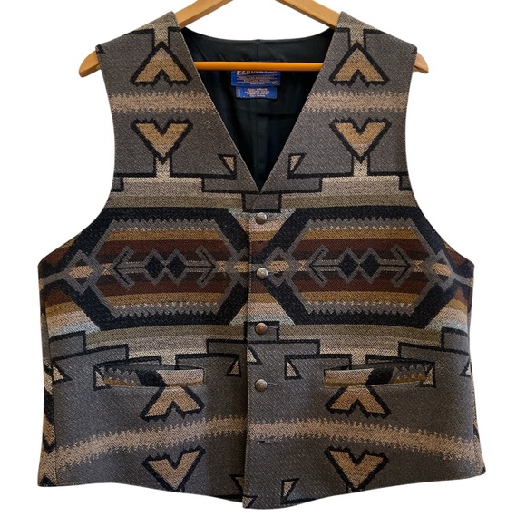 Pendleton Other - Vintage Pendleton Wool Western Vest XL USA Aztec Ranchcore Unisex